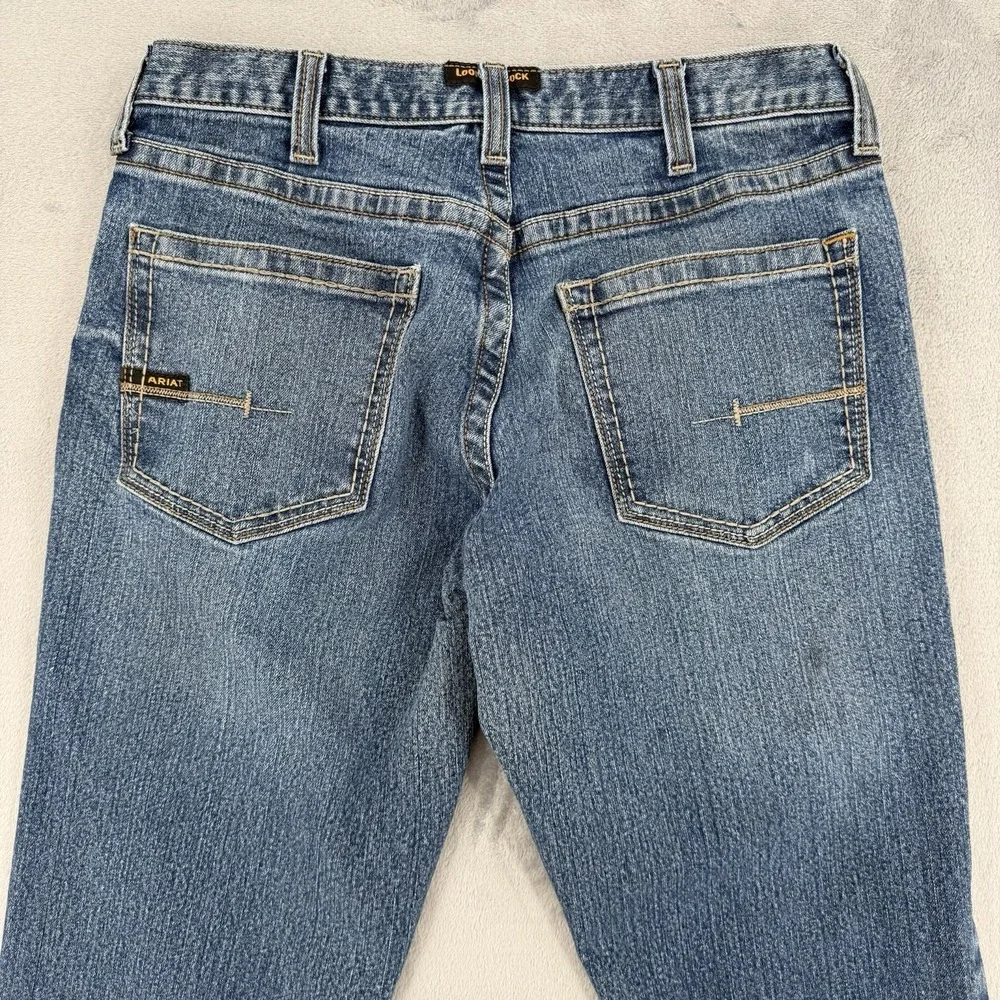 Ariat Rebar M5 Jeans Straight Straight Leg Mens Size 32 / 30 Blue Denim Workwear